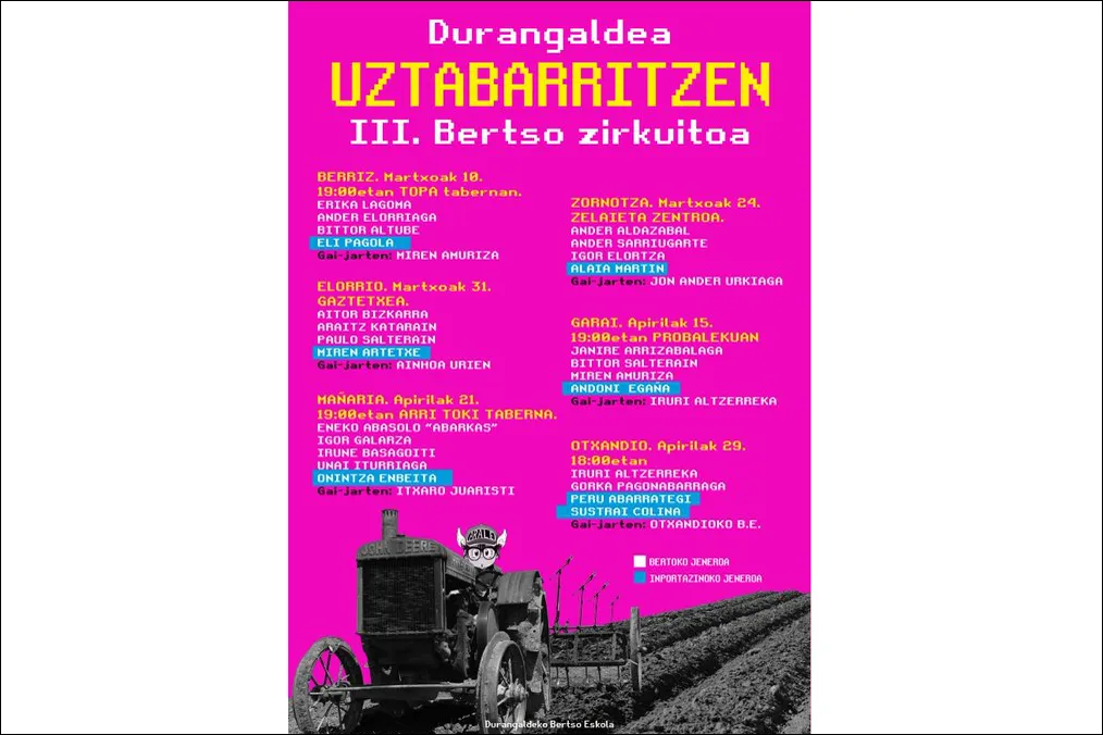 Durangaldea Uztabarritzen 2023: Eneko Abasolo "Abarkas" + Irune Basagoiti + Onintza Enbeita + Igor Galarza + Unai Iturriaga