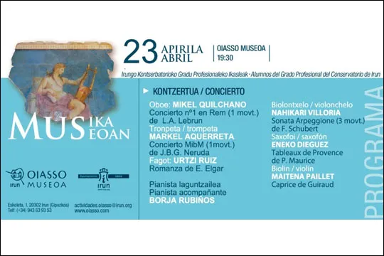 Musika Museoan: Concierto de alumnos y alumnas del Conservatorio de Irún