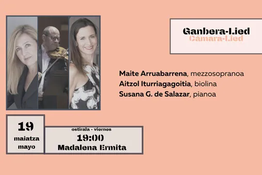 Musikaste 2023: Cámara-Lied (Maite Arruabarrena + Aitzol Iturriagagoitia + Susana García de Salazar)