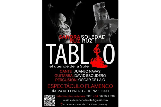 X CICLO TABLAO FLAMENCO ERROMINTXELA en EL DUENDE DE LA SOLE