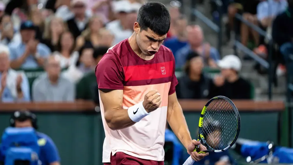 
         Alcaraz mete miedo en Indian Wells, vence a Dimitrov y pone rumbo a cuartos de final 
    