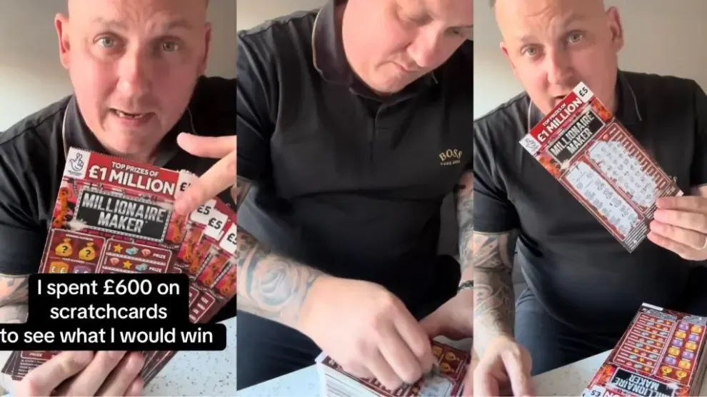 Compra 120 rascas de lotería por más de 500 euros y esto es lo que gana: "No me lo puedo creer"