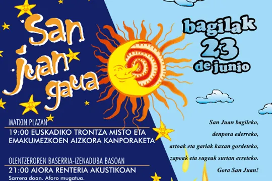 Programa Noche de San Juan 2024 en Mungia