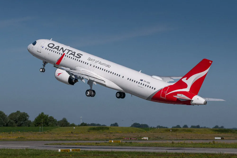 El Airbus A321XLR llega a Australia de la mano de Qantas