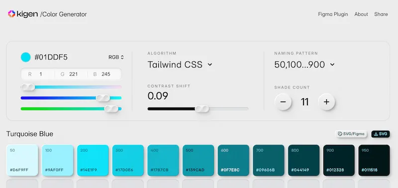 Kigen: un generador de paletas de colores con mucho estilo