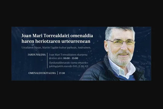 Homenaje a Joan Mari Torrealdai