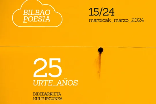 BilbaoPoesía 2024: Miren Agur Meabe, Eduardo Moga, Leire Bilbao eta Karmelo Iribarren, errezitala