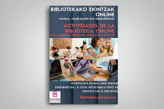 Actividades de la biblioteca municipal de Iurreta (online)