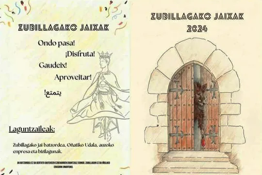 Programa de Fiestas de Zubillaga 2024 (Oñati)