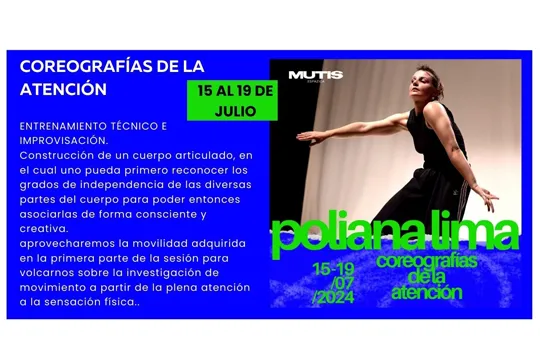 "Coreografías de la atención", curso impartido por Poliana Lima