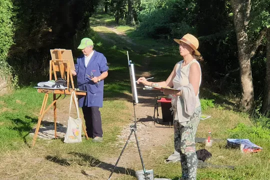 CURSO DE PINTURA AL AIRE LIBRE EN BAZTAN CON DIANA INIESTA