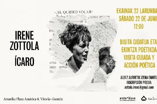 Visita guiada y acción poética: "Irene Zottola & Ícaro"