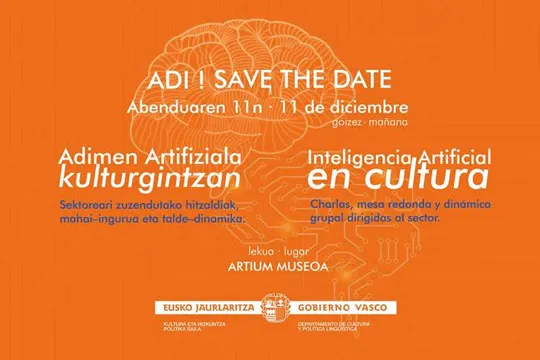 Jornada "Inteligencia Artificial en cultura" (Artium - 11 de diciembre)