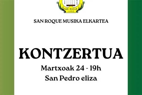 San Roque Musika Elkartearen kontzertua