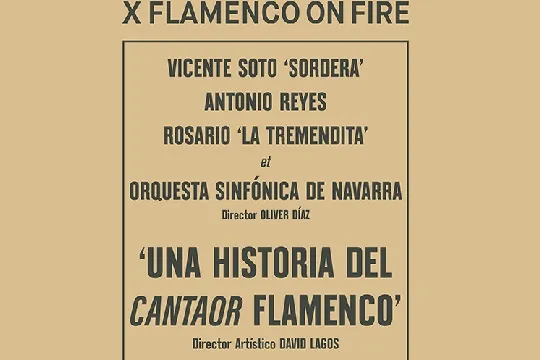 Flamenco On Fire 2023: "Una historia del cantaor flamenco"