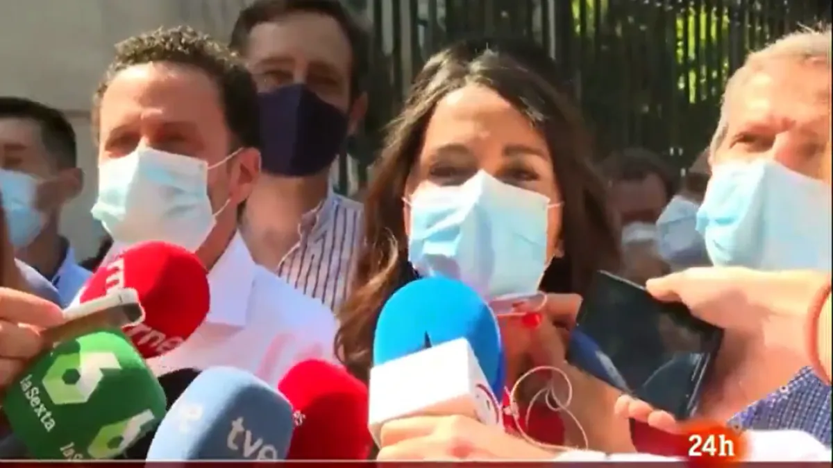 Arrimadas exige a Sánchez que cumpla lo que dijo en campaña y no indulte a los presos del 'procés'