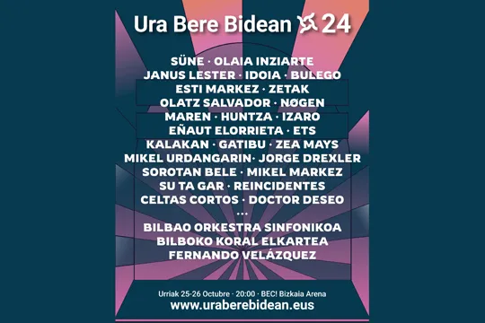 Conciertos "Ura bere bidean 2024" (25 y 26 octubre)