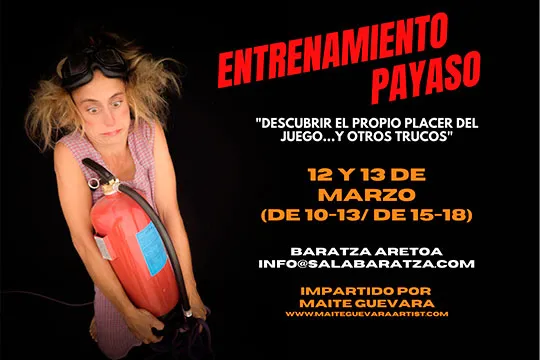 TALLER "ENTRENAMIENTO PAYASO", con Maite Guevara