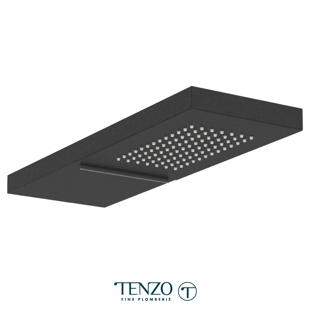 Tête de douche murale en acier inoxydable avec chute