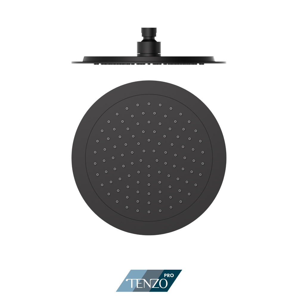 Tête de douche ronde 23cm [9po] PVC chrome