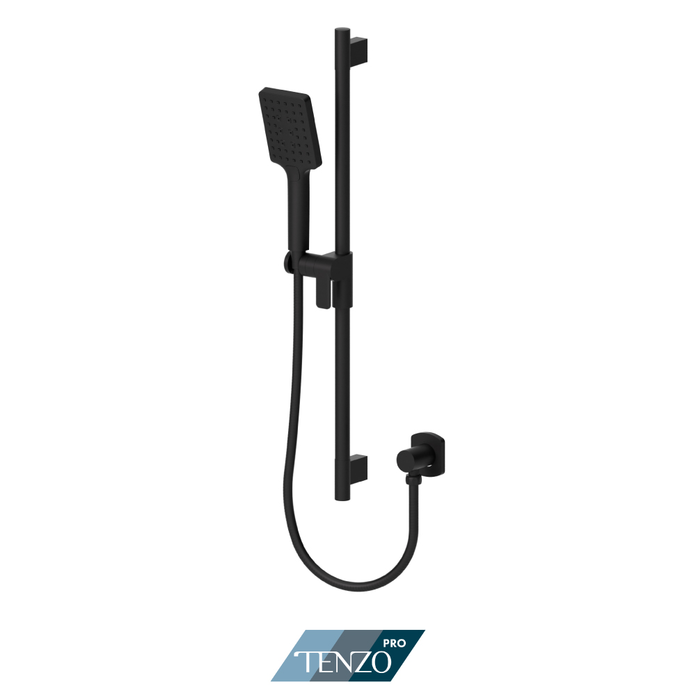 Ensemble de douchette sur rail avec coude