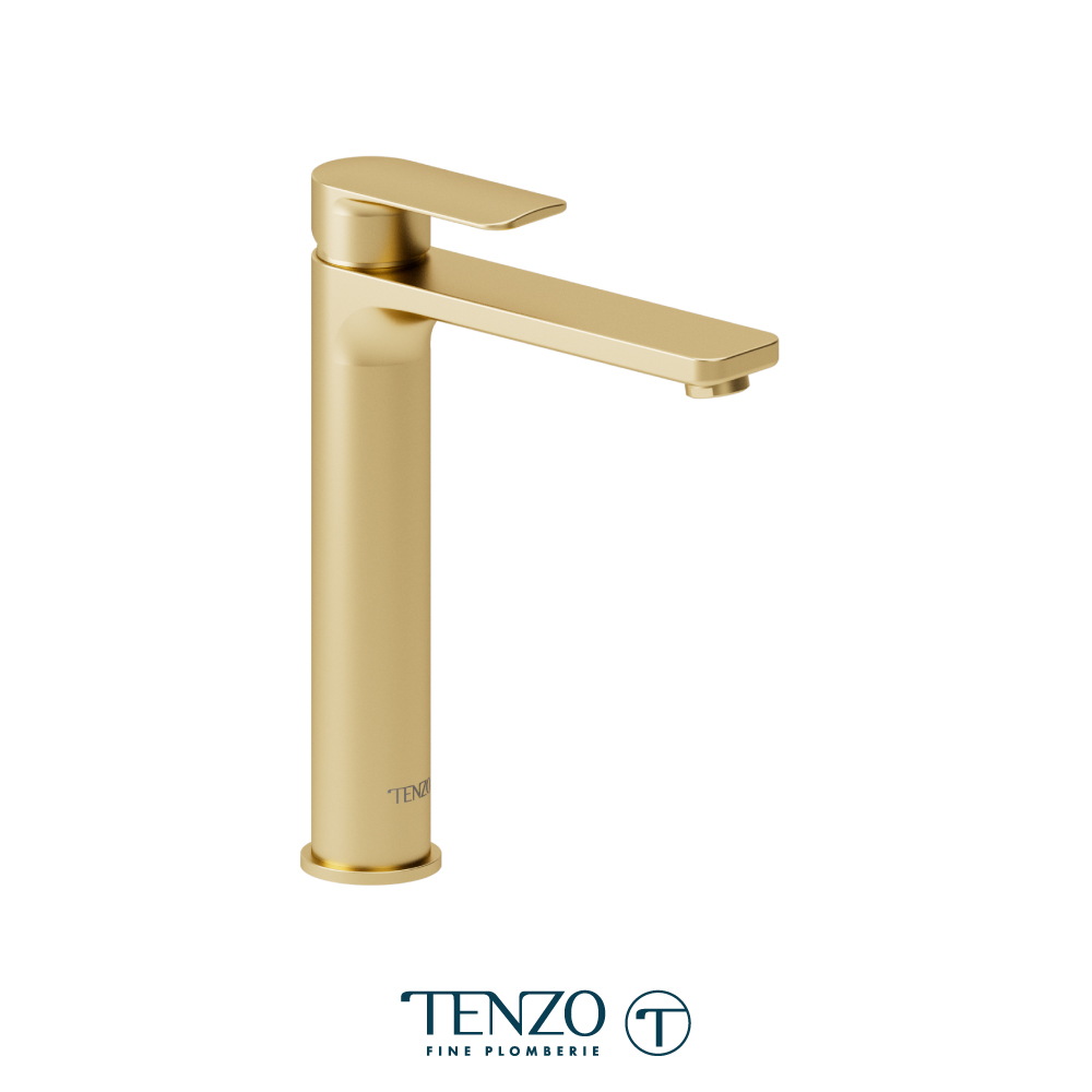 Robinet de lavabo monotrou haut avec drain