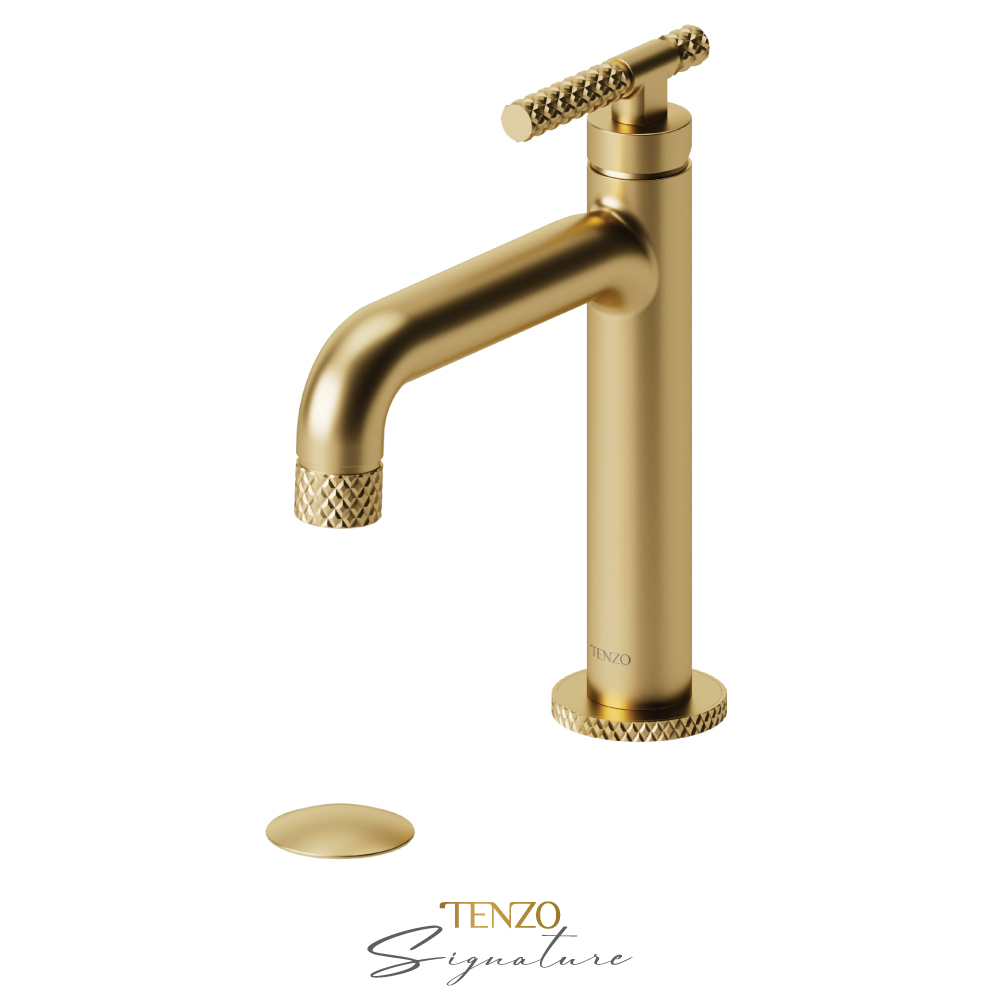 Robinet de lavabo monotrou avec drain