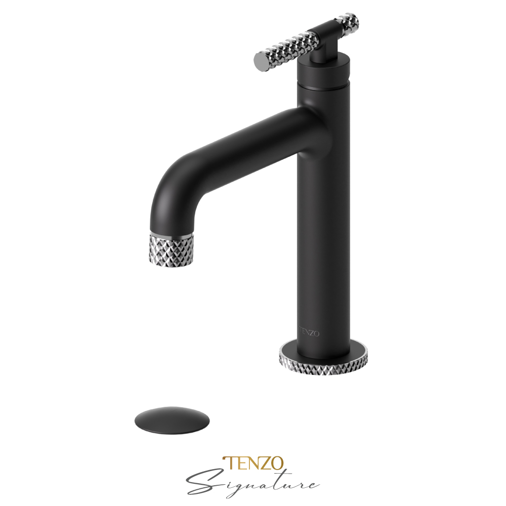 Robinet de lavabo monotrou avec drain