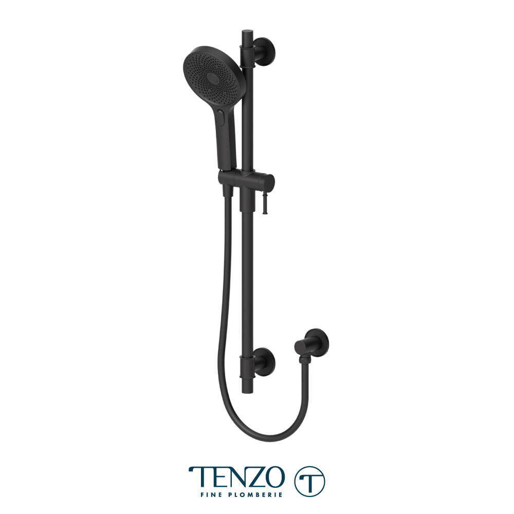 Ensemble de rails de douche avec coude d'alimentation