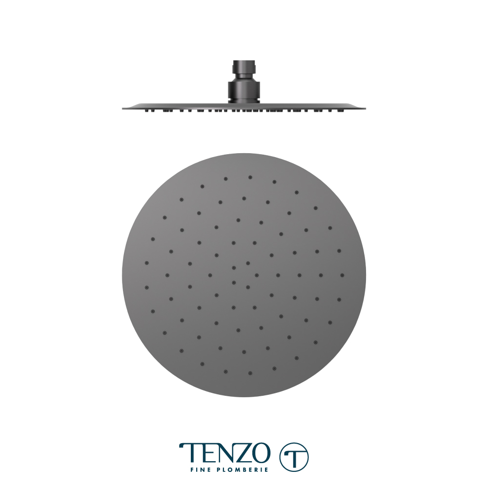 Shower head round 25cm [10in] stainless steel 2mm 