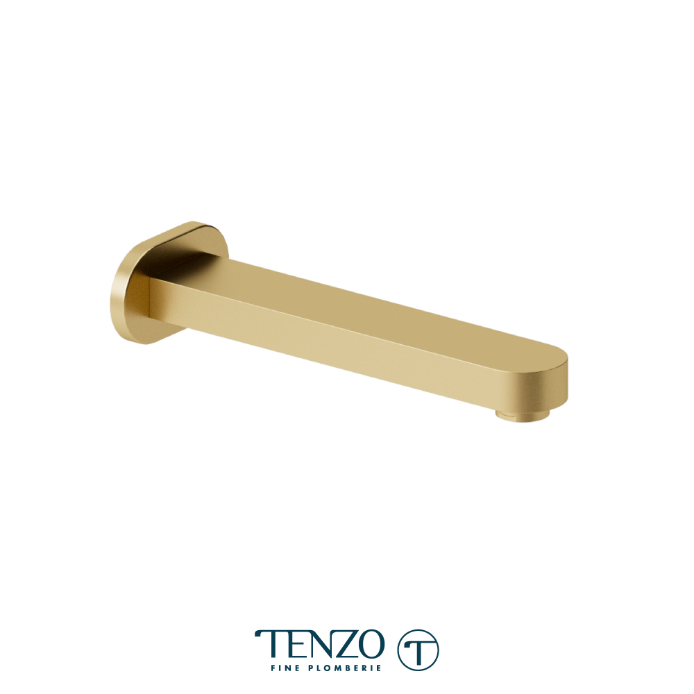 Wall mount spout 18cm [7in] brass 