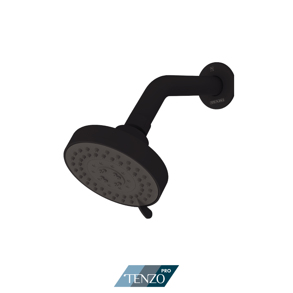 Shower head with arm
