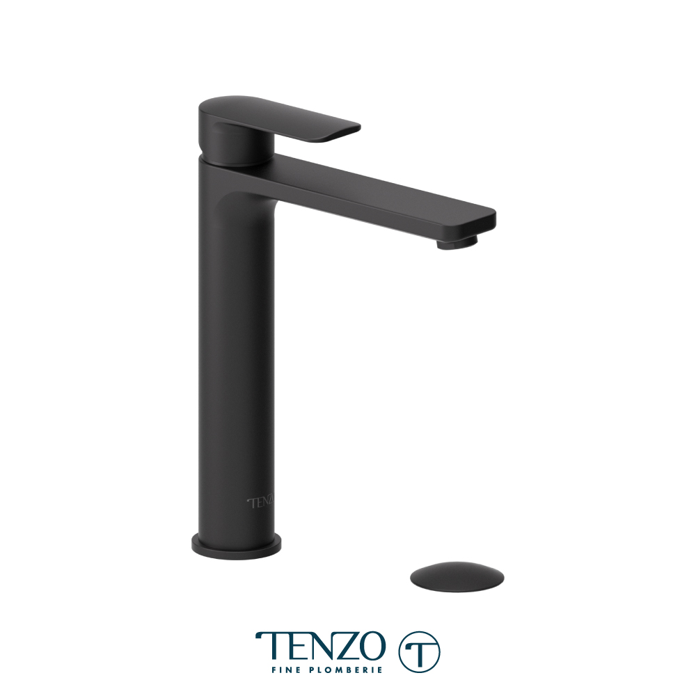 Robinet de lavabo monotrou haut avec drain