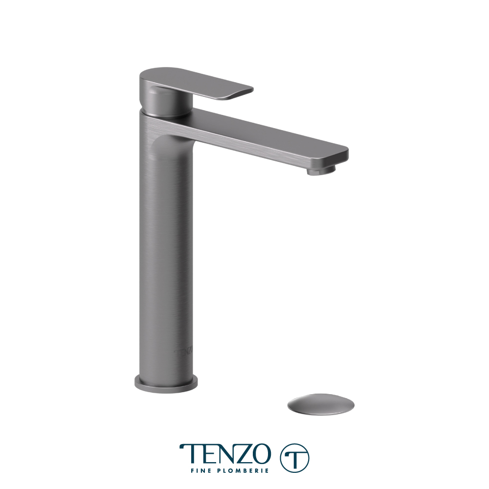 Robinet de lavabo monotrou haut avec drain