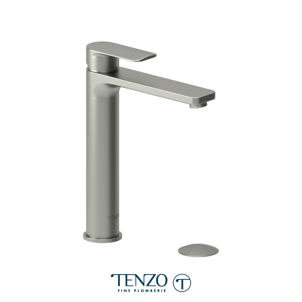 Robinet de lavabo monotrou haut avec drain