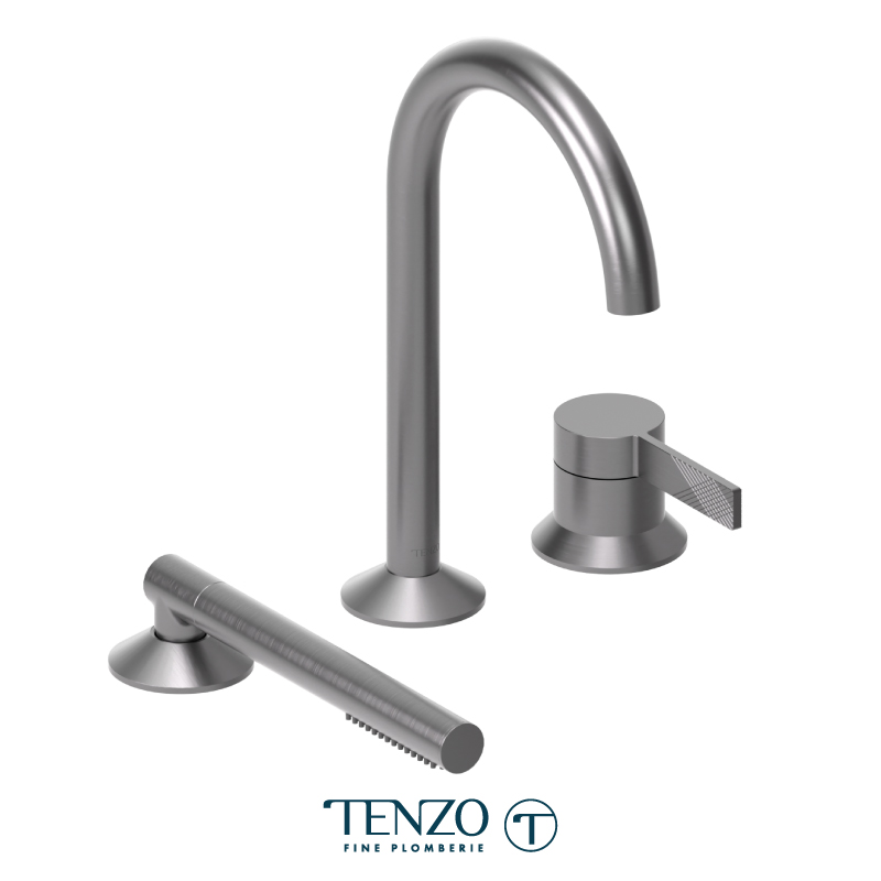 3 pieces deck mount tub filler, Paloma