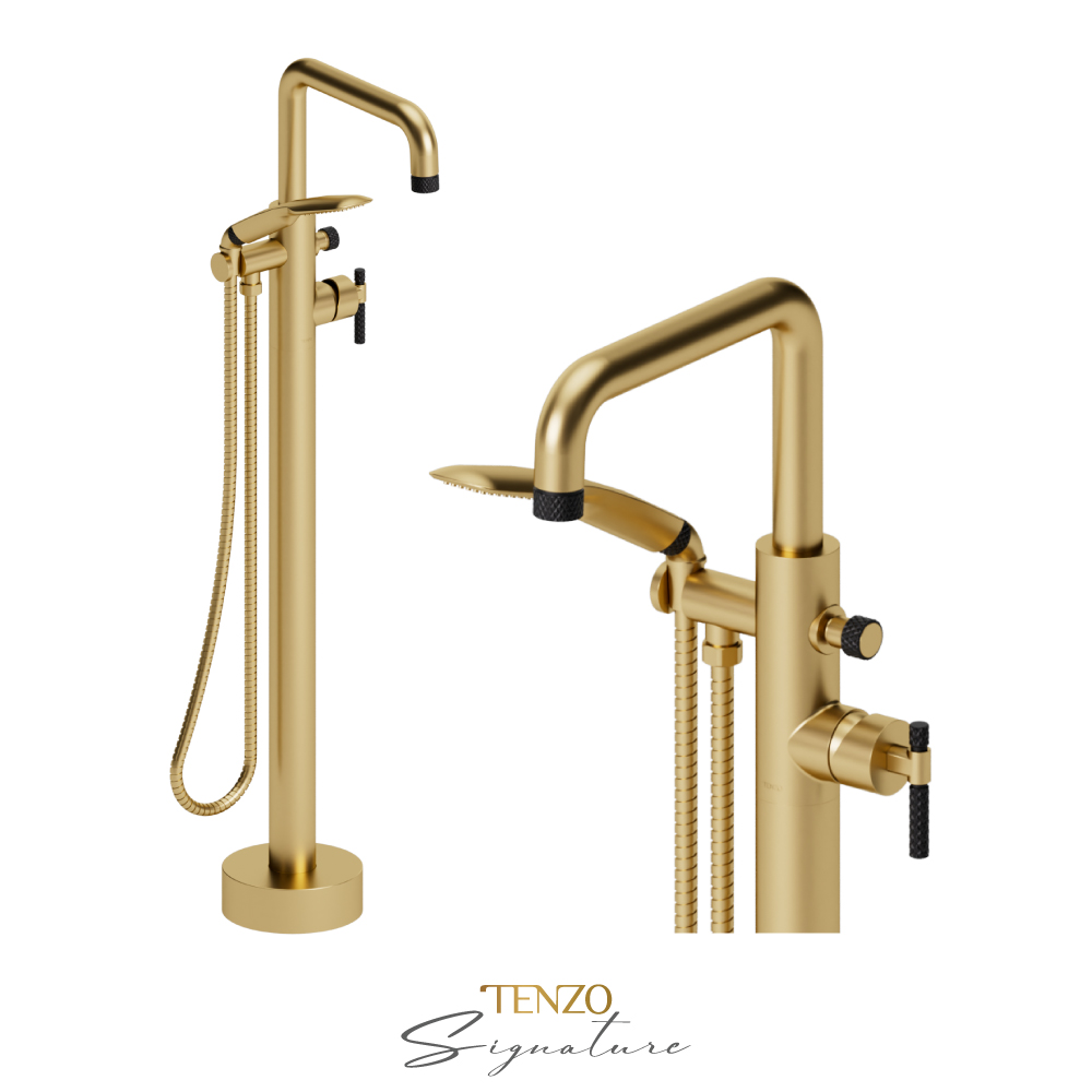 Freestanding tub ﬁller