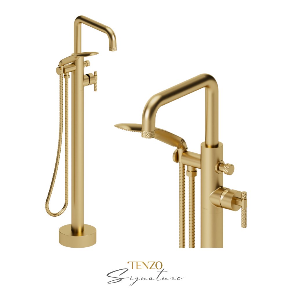 Freestanding tub ﬁller