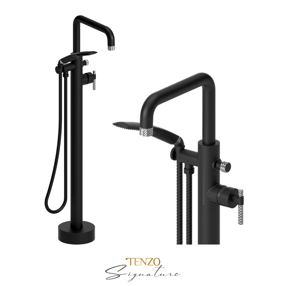 Freestanding tub ﬁller