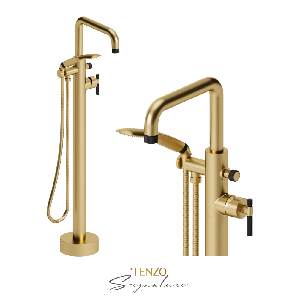 Freestanding tub ﬁller