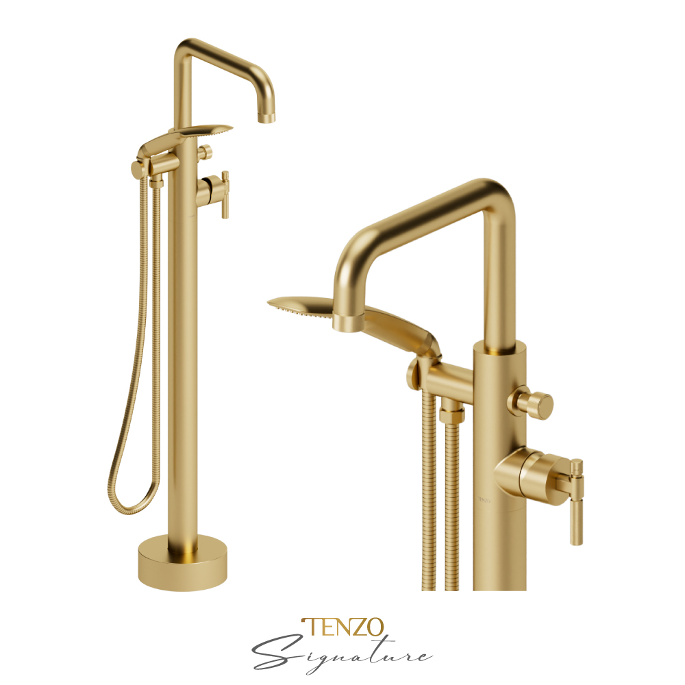 Freestanding tub ﬁller