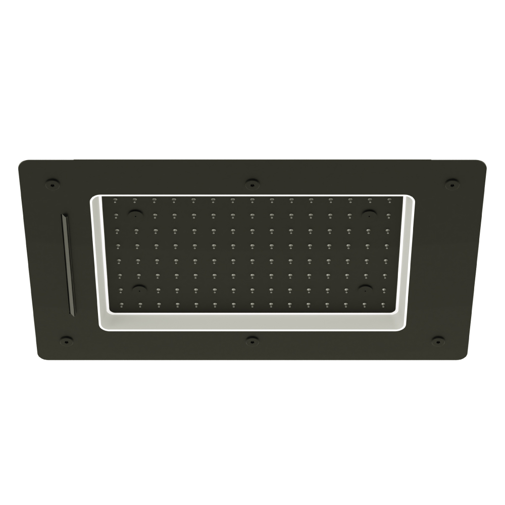 Ceiling shower head & waterfall 33x43cm [13x17in] LED (6x) 