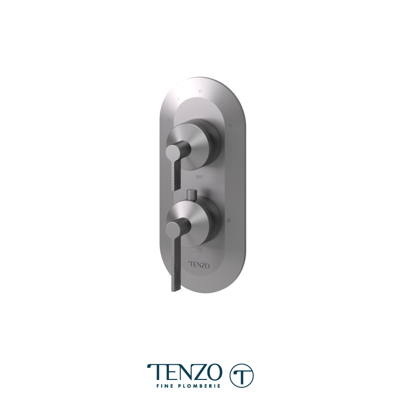 T-Box Thermostatic 3 functions with diverter, Paloma
