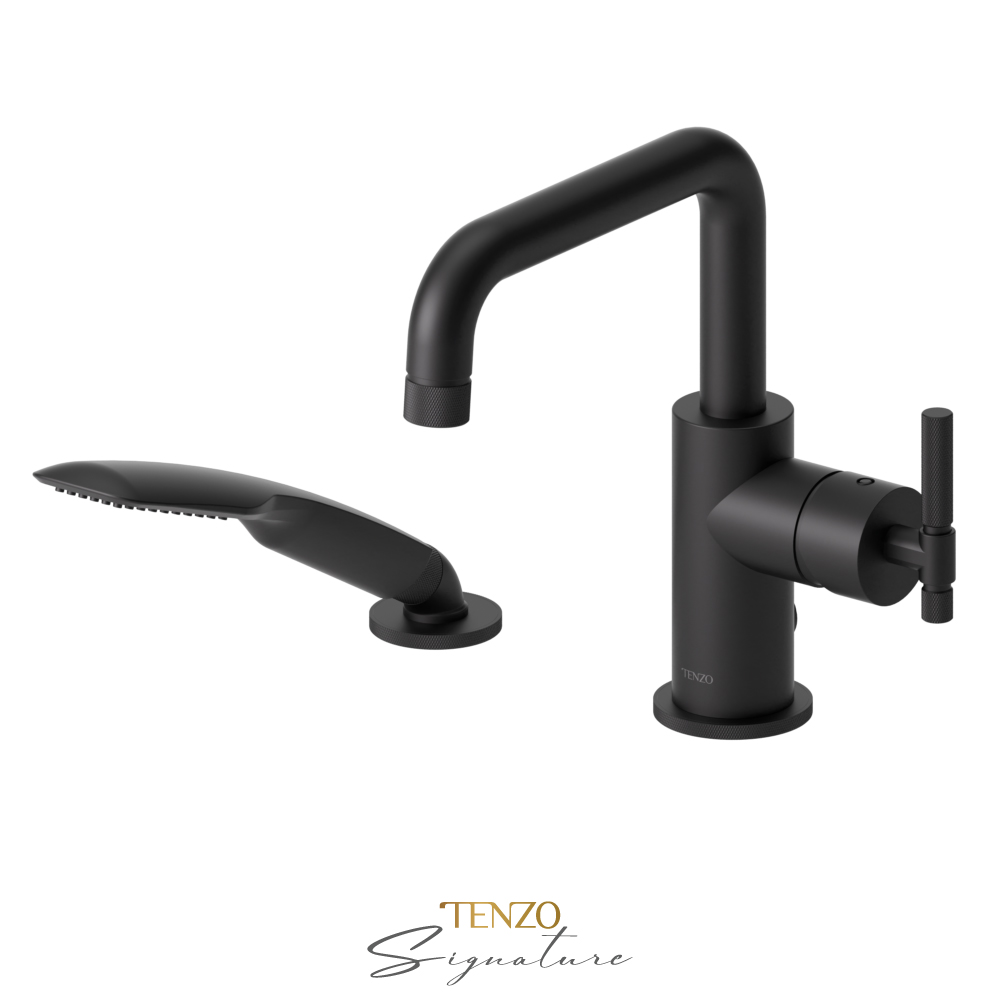 2 pieces deck mount tub ﬁller