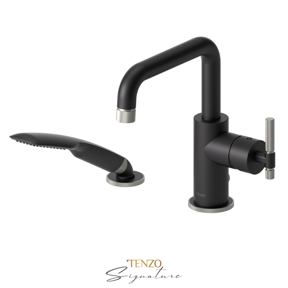 2 pieces deck mount tub ﬁller
