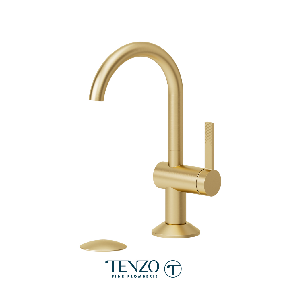 Robinet de lavabo monotrou avec drain