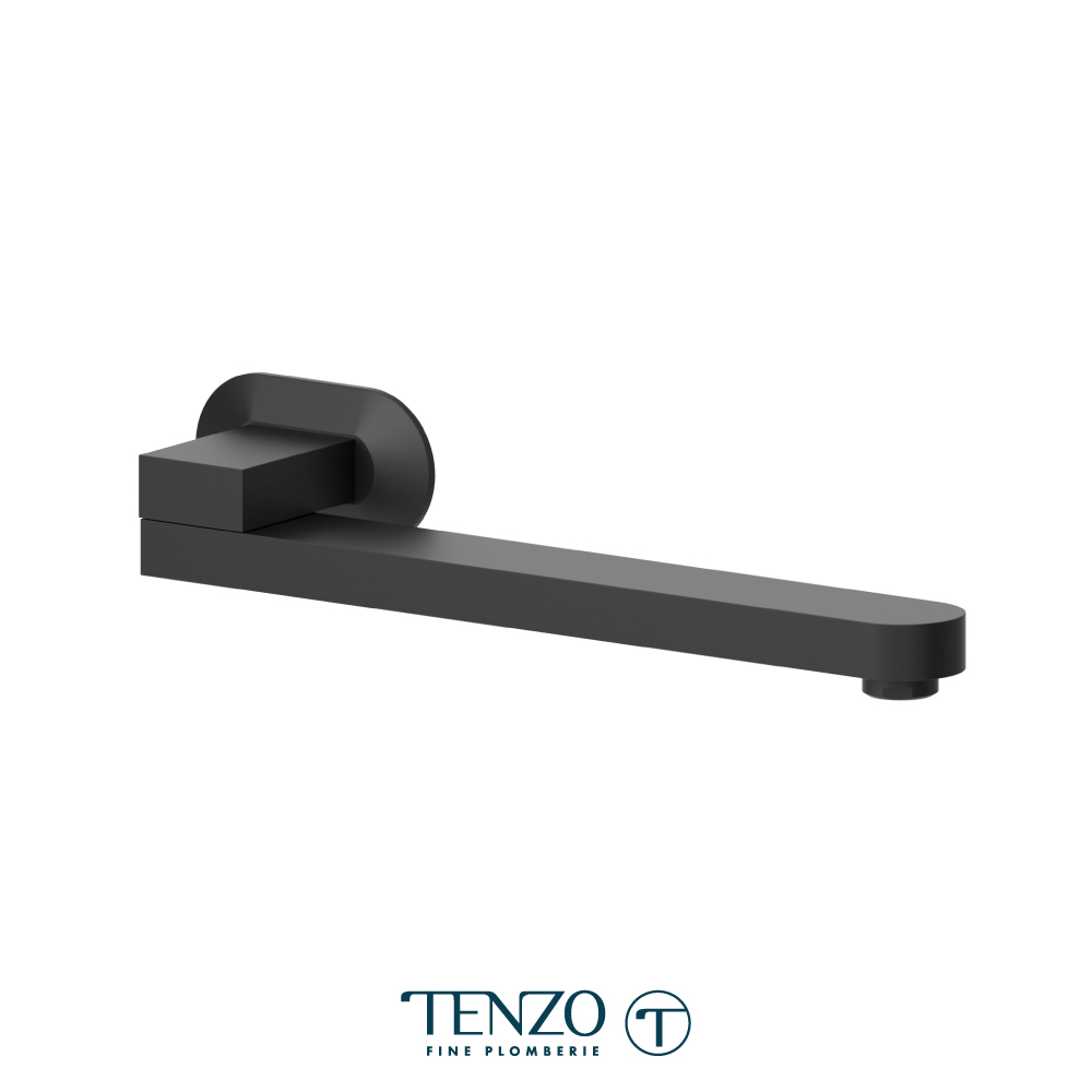 Wall mount swivel spout 30cm [12in] brass 
