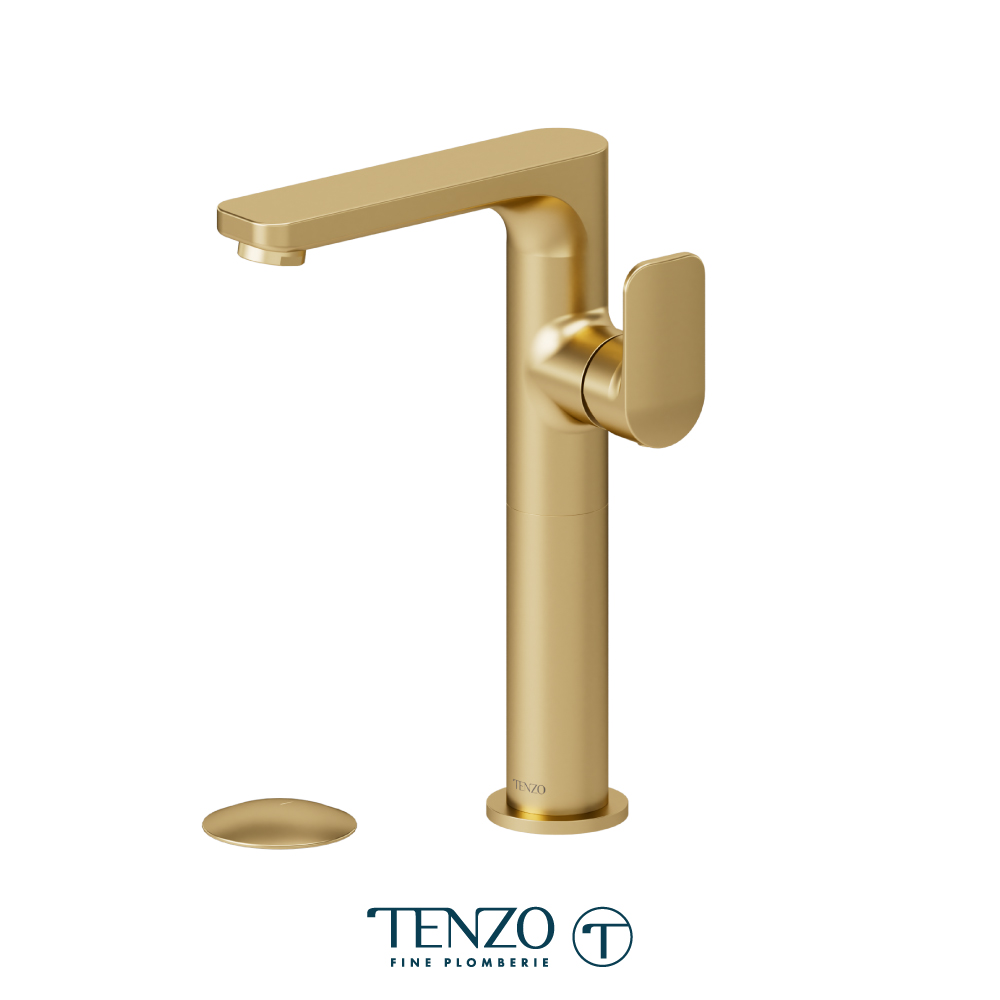Tall single hole lavatory faucet with drain (**Available: 3rd quarter**)