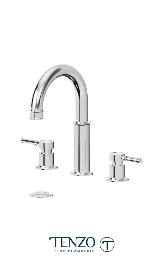 Robinet de lavabo 8 pouces avec drain, Alyss