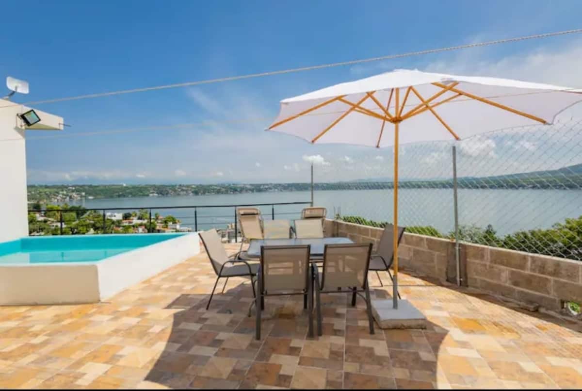 Rooftop Arantza con vista al lago y Alberca privada